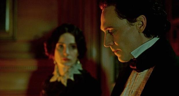 CRIMSON PEAK (2015) dir. Guillermo del Toroghost // after a family tragedy, a young woman is swept into marriage with a mysterious man, & taken to his faraway home—with walls that breathe, bleed, & remember.