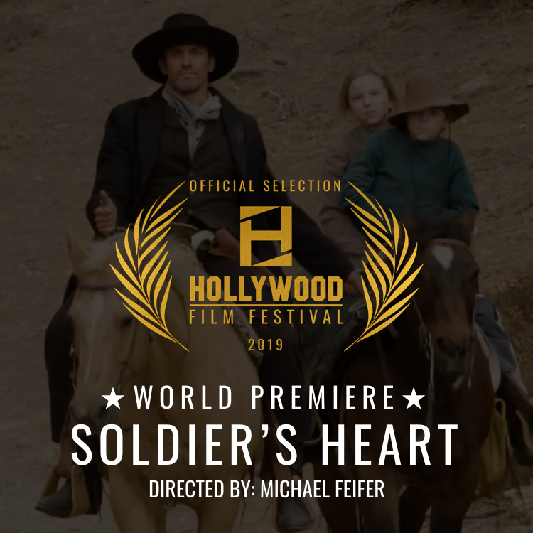 Excited to announce that Soldier’s Heart, directed by Michael Feifer, makes its Official World Premiere at the 2019 Hollywood Film Festival at Raleigh Studios. hollywoodfilmfestival.com #HFF2019 #HollywoodFilmFestival