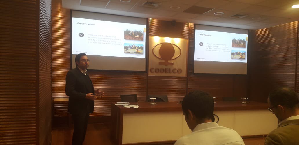 Thank you to Shannon Powell and <a href="/Austrade/">Austrade</a> for the opportunity to present <a href="/UFRobots/">Universal Field Robots</a> to <a href="/CodelcoChile/">Codelco</a>. UFR was one of eight Australian #METS companies presenting to executives. Congratulations <a href="/OricaLimited/">Orica</a>, BMT, @CSIROChile, NextOre, Paradyn Systems, <a href="/Vayeron_IoT/">Vayeron</a> Emesent &amp; RCT.