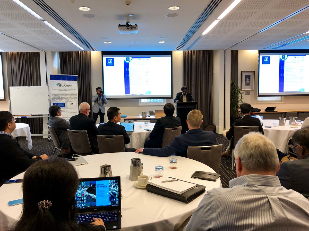 arccamph's tweet image. Centre Director, Prof Priyan Mendis's opening speech at today's annual forum with "Bold Ideas, Bolder Leadership: The Next Stage for ARC-CAMPH” for industry, academic partners and post-graduate students...camph.eng.unimelb.edu.au #prefab #modularbuild #offsitebuild