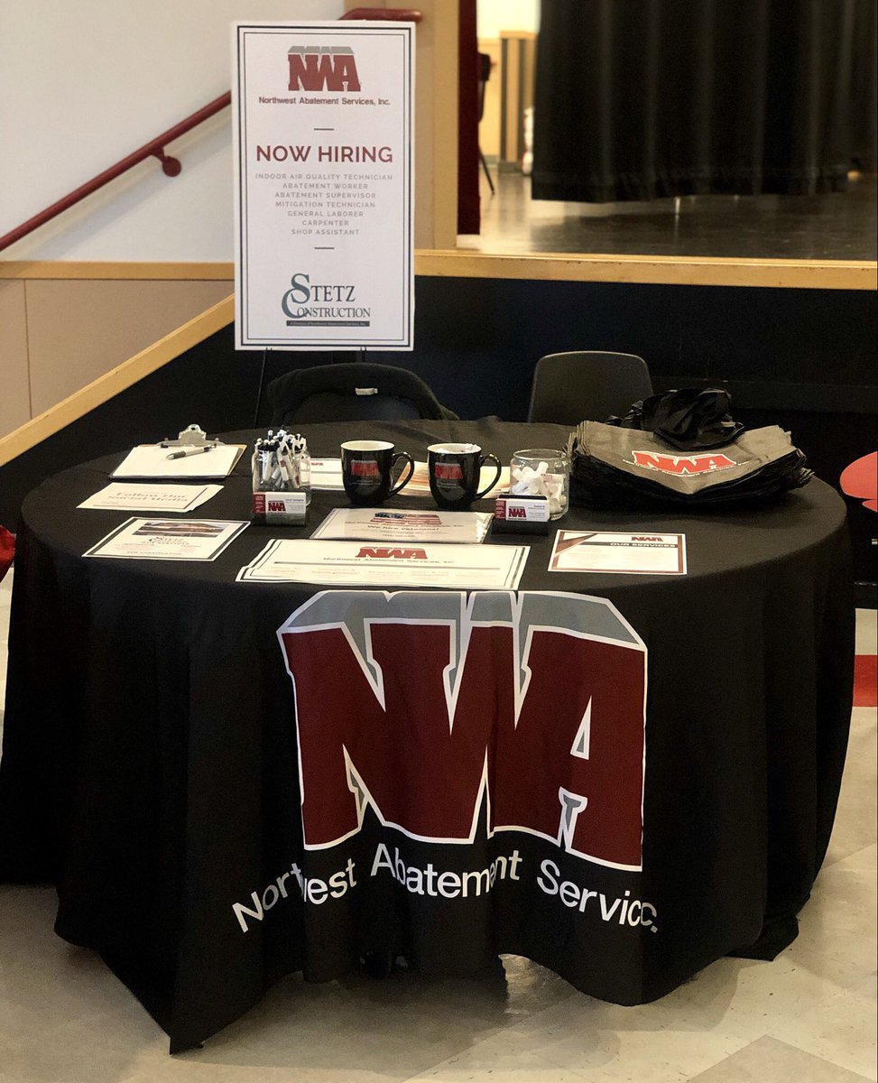 Northwest Abatement Services is at Orting High School from 6pm-7:30pm! Hope to see you there!