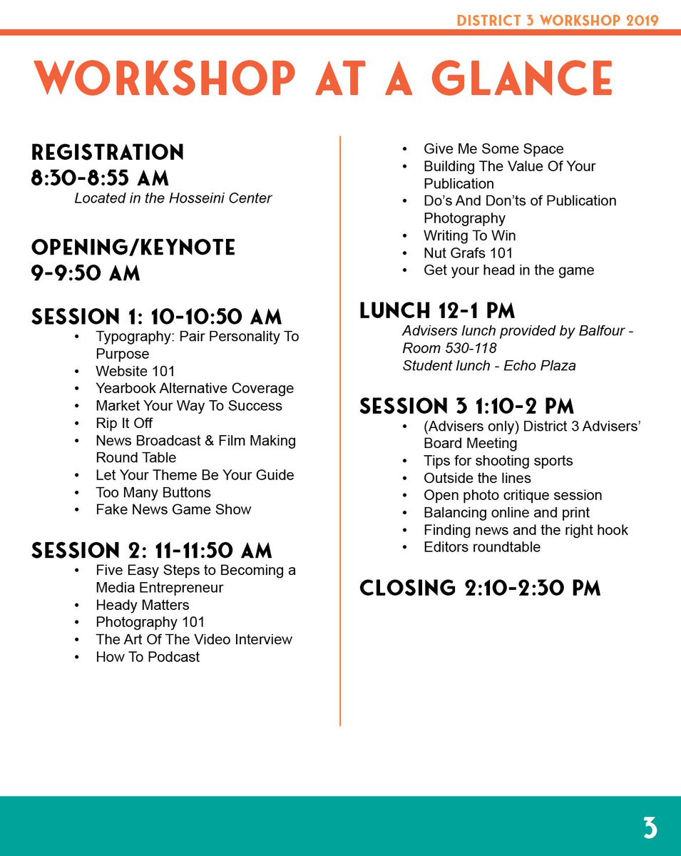 FSPADistrict3's tweet photo. @FSPA Here's an at-a-glance schedule, as well. https://t.co/29b1y6Hsuj