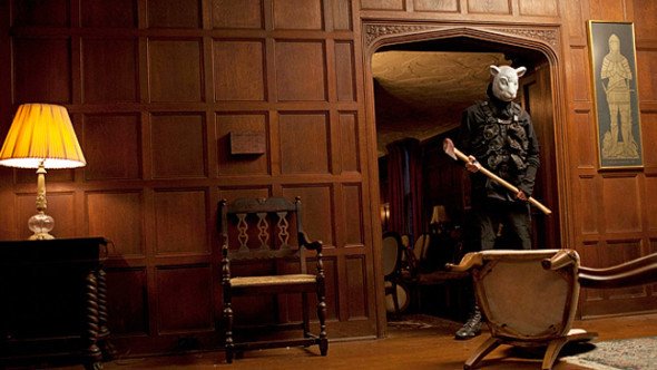 YOU'RE NEXT (2010) dir. Adam Wingardslasher/mystery // during a wedding anniversary getaway, a family is attacked by masked killers. the killers soon learn that one of their victims intends to fight back—no matter what it takes.