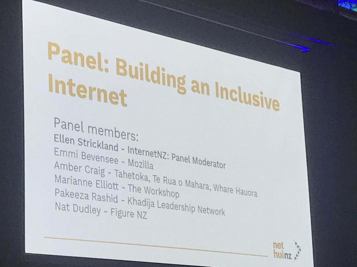 mr45144's tweet image. Fabulous diverse panel on Building an Inclusive Internet #NetHui #nethui2019