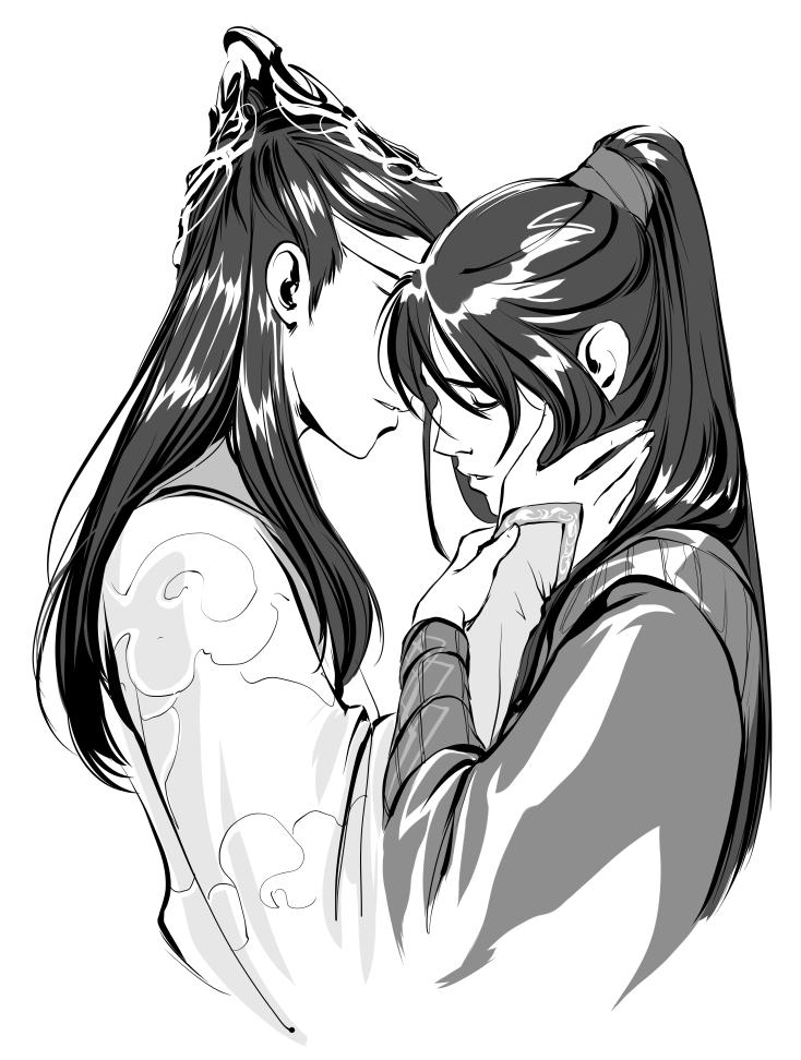 sulamoon's tweet photo. #inktober2019 #inktober #Wangxian
So it's slowly turning into an excuse to post fandom art on main uh https://t.co/msYF23Zqj0