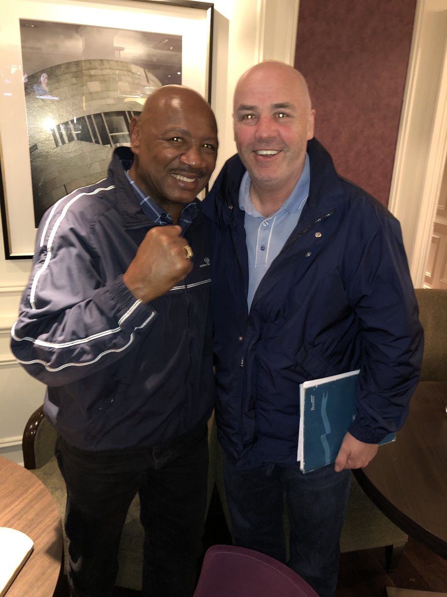 KBF Chairman Owen Smith with the Great Marvelous Marvin Hagler tonight in Edinburgh!
All set for our 2 Dinner Shows tomorrow night in Edinburgh &amp; Sunday night in Glasgow!
