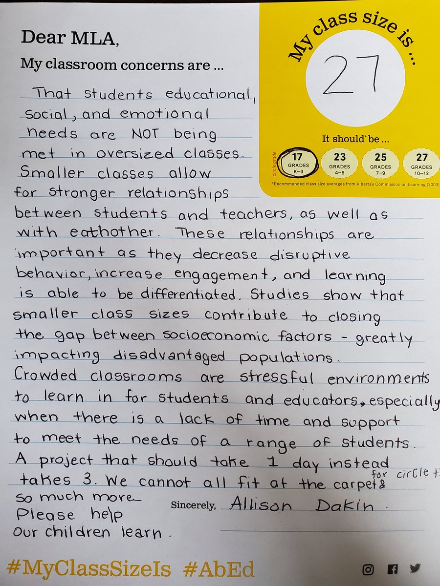 allisonjade's tweet image. #MyClassSizeIs #AbEd #searleturton #alberta #upc #adrianalagrange