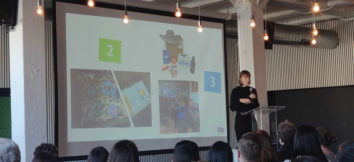 pathfactory's tweet photo. Cool direct mail idea for HR people from @jellyvision's @jennkloc: 3 pieces of direct mail sent by @PFLcom  ranging from super personalized (1,200 unique versions!!!!) to scout-inspired merit badges to swag #ABMbytheNumbers @ABMLA1 https://t.co/jl1EuMWzbx