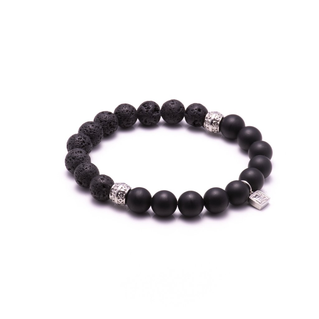 Protect yourself from negativity and fortify self-confidence with this Onyx Bracelet and Lava bead Bracelet. 
.
@kylerobertsdesigns
#bracelet #kylerobertsdesigns#jewelry #handmade #fashion  #accessories #bracelets #jewelry #beautiful #jewels #luxury