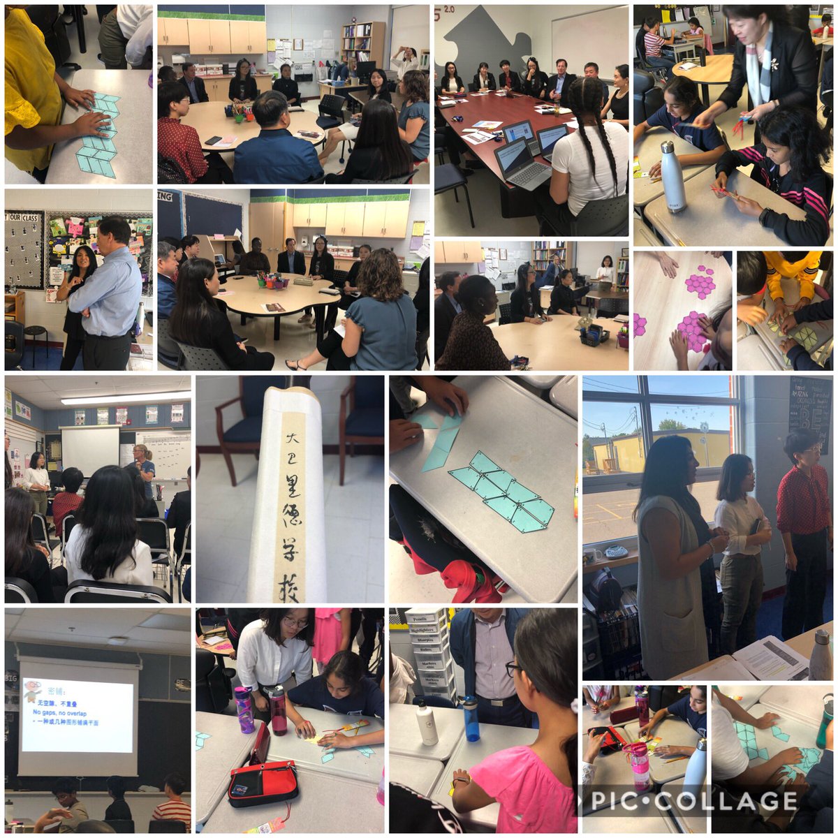 Our guests from China explore mathematics with some of our Gr.  6 students. <a href="/nin_manak/">Mrs Bilkhu</a> <a href="/OISEUofT/">OISEUofT</a> <a href="/ntrot/">nicole</a>