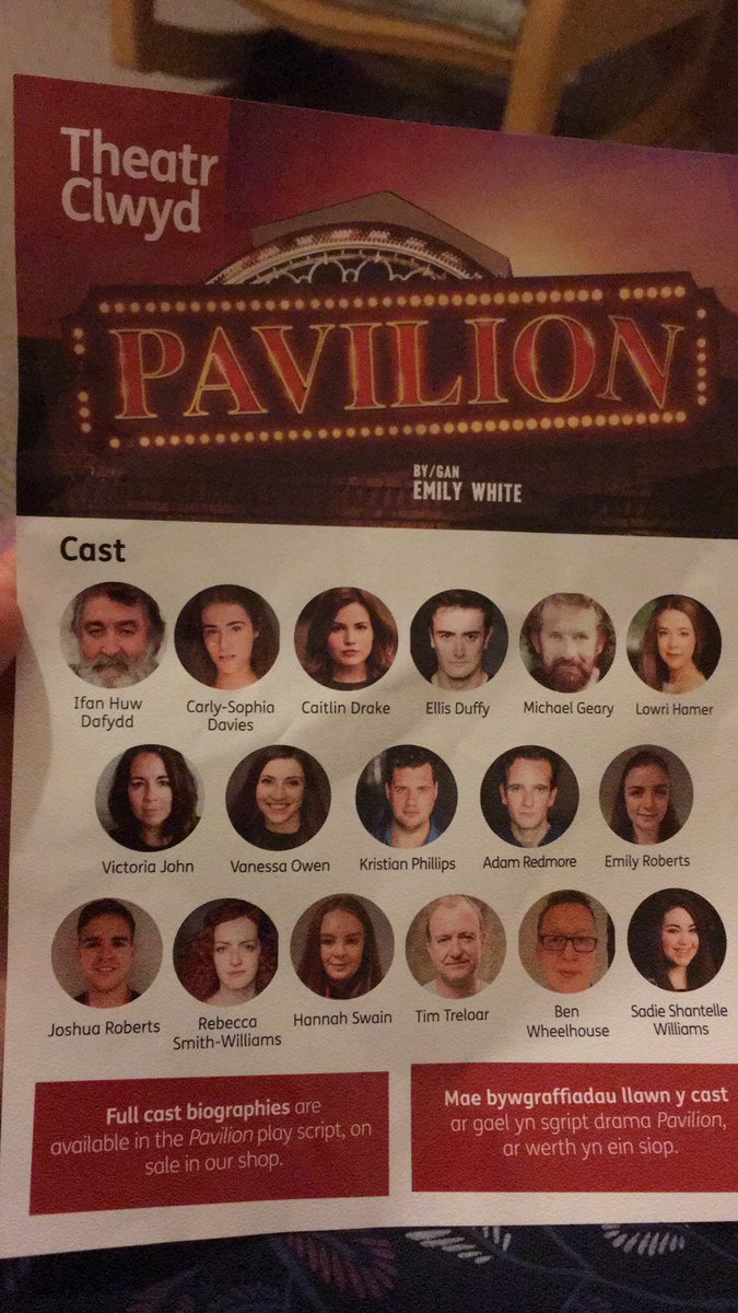 BethanAbc's tweet photo. Waw! Llongyfarchiadau enfawr i gast a thรฎm #Pavilion @ClwydTweets
Must see show for everyone living in Wales! Amazing experience watching the open dress rehearsal tonight! #GladIWasThere #NeededTissues #StandingOvation #Talent #ThoughtProvoking #Hanes #annibynniaeth #YesCymru https://t.co/9hSnLr3xSZ