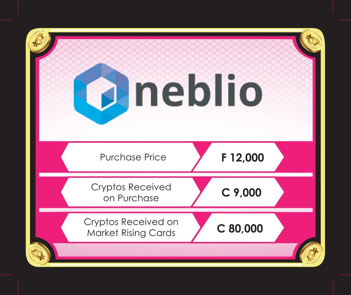 C_M_BoardGame's tweet image. Neblio features on the #Crypto Millionaire #boardgame!!

Are you a #Neblio fan? Reserve your copy of Crypto Millionaire now!

We ship anywhere in the world 🌍

kickstarter.com/projects/crypt…

@NeblioTeam @Tom_Milchbeck @NEBLFoundation @NeblioMachine @neblioventures @NeblioWhale