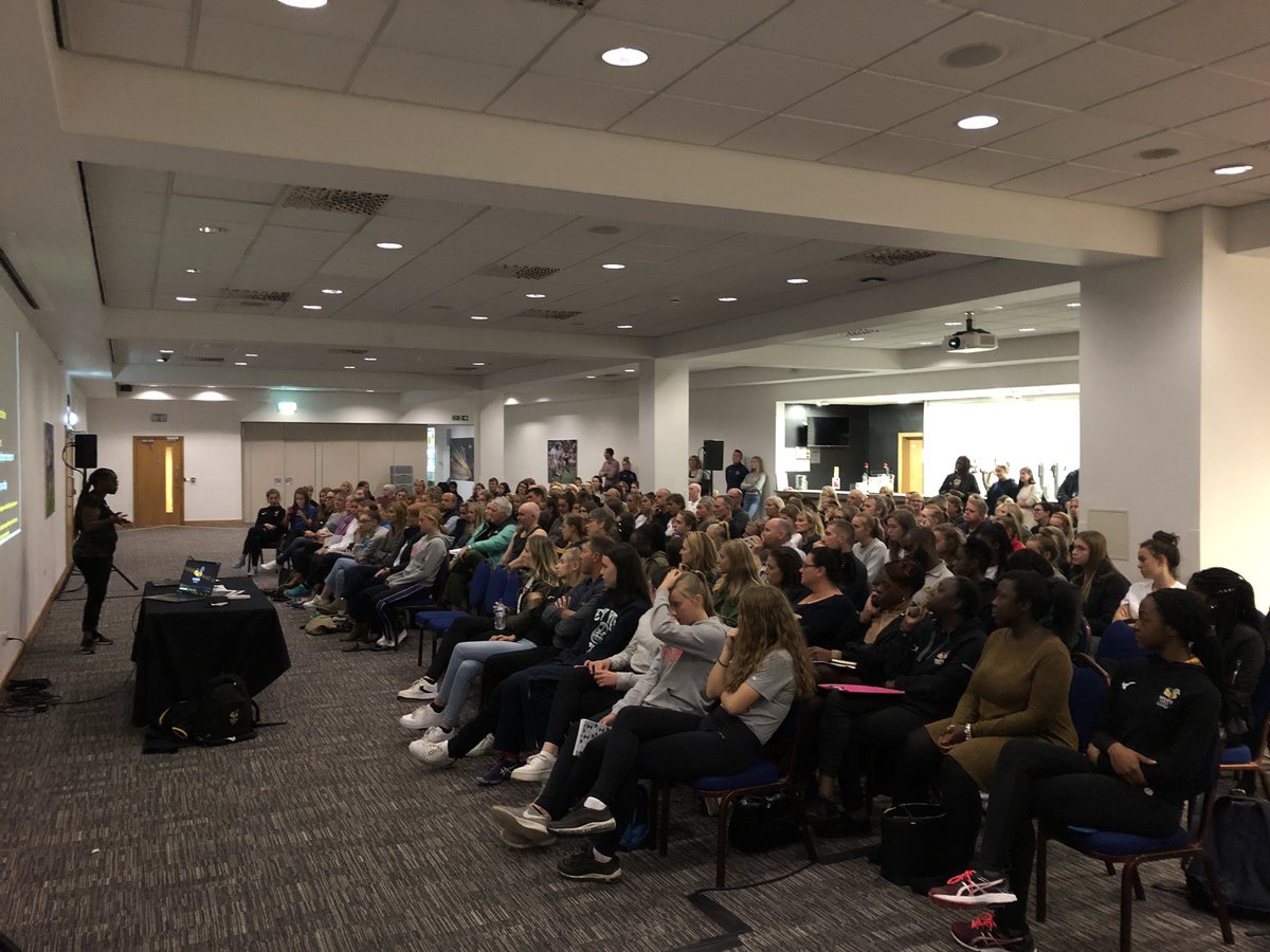 waspsnetball's tweet photo. Thank you to all our 2019-20 @WaspsNetAcademy Hub athletes, parents, coaches &amp; managers for joining us at tonight’s induction evening. Special thanks to Nick &amp; Jordan from @warwicksport for their S&amp;C presentation #wearewasps #waspsfamily 🐝🖤💛 https://t.co/lcraTyBlSh
