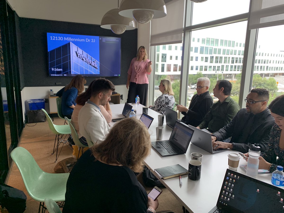 jessecwoodward's tweet image. Great day of inspiration, presentations and product education for our @carnegielearn West Area Sales team.  We are at the @WeWork facility in LA and it is beautiful! We are ready to get out &amp;amp; share the #LongLiveMath and the #LongLiveLearning message!