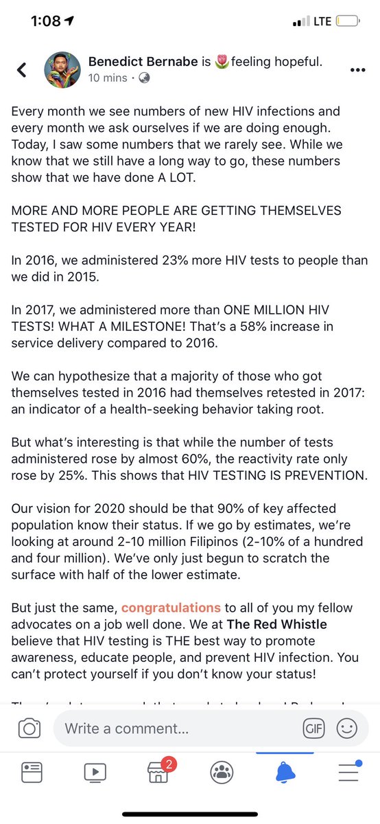 yogawithben's tweet photo. There’s a lot more work that needs to be done but the numbers are encouraging! Padayon!
#zerohivph #endAIDS #ENDINGHIV #SaveSexy @TheRedWhistle https://t.co/TFRVp7IlOe