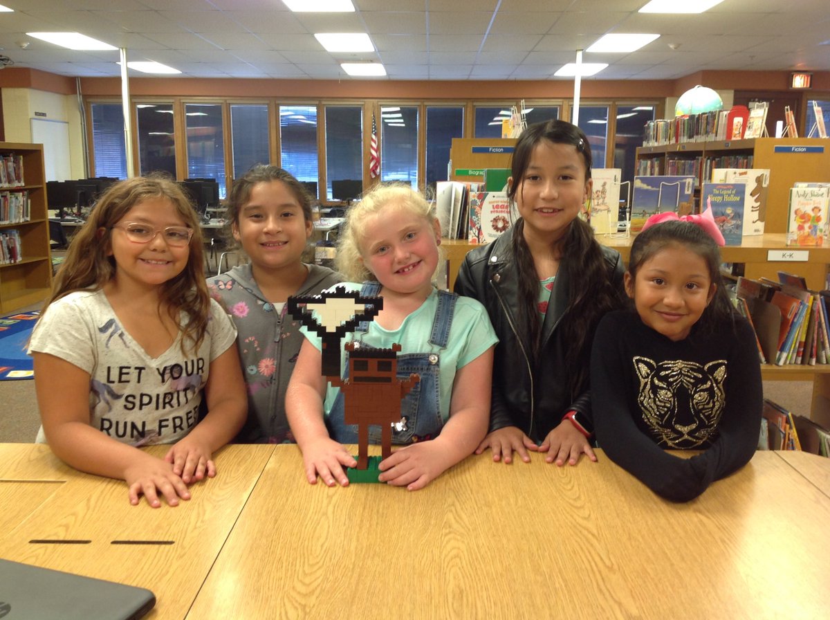 KrystalSpilger's tweet photo. Building our own baby monkey after reading Baby Monkey Private Eye by Brian Selznick and David Serlin. #KnightsofNewell @NewellGI https://t.co/4TH746063J