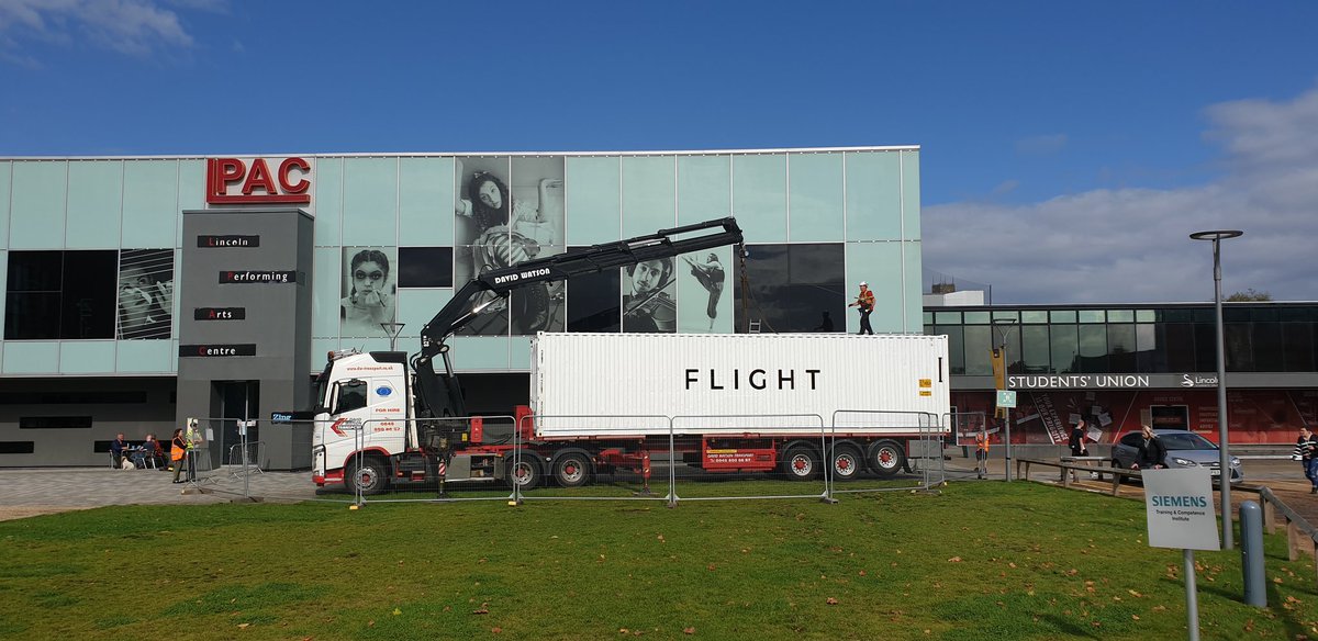 LincsArtsCentre's tweet photo. Something got delivered today... @darkfield_org #flight #PopOutFest https://t.co/IcZYfLgSNr