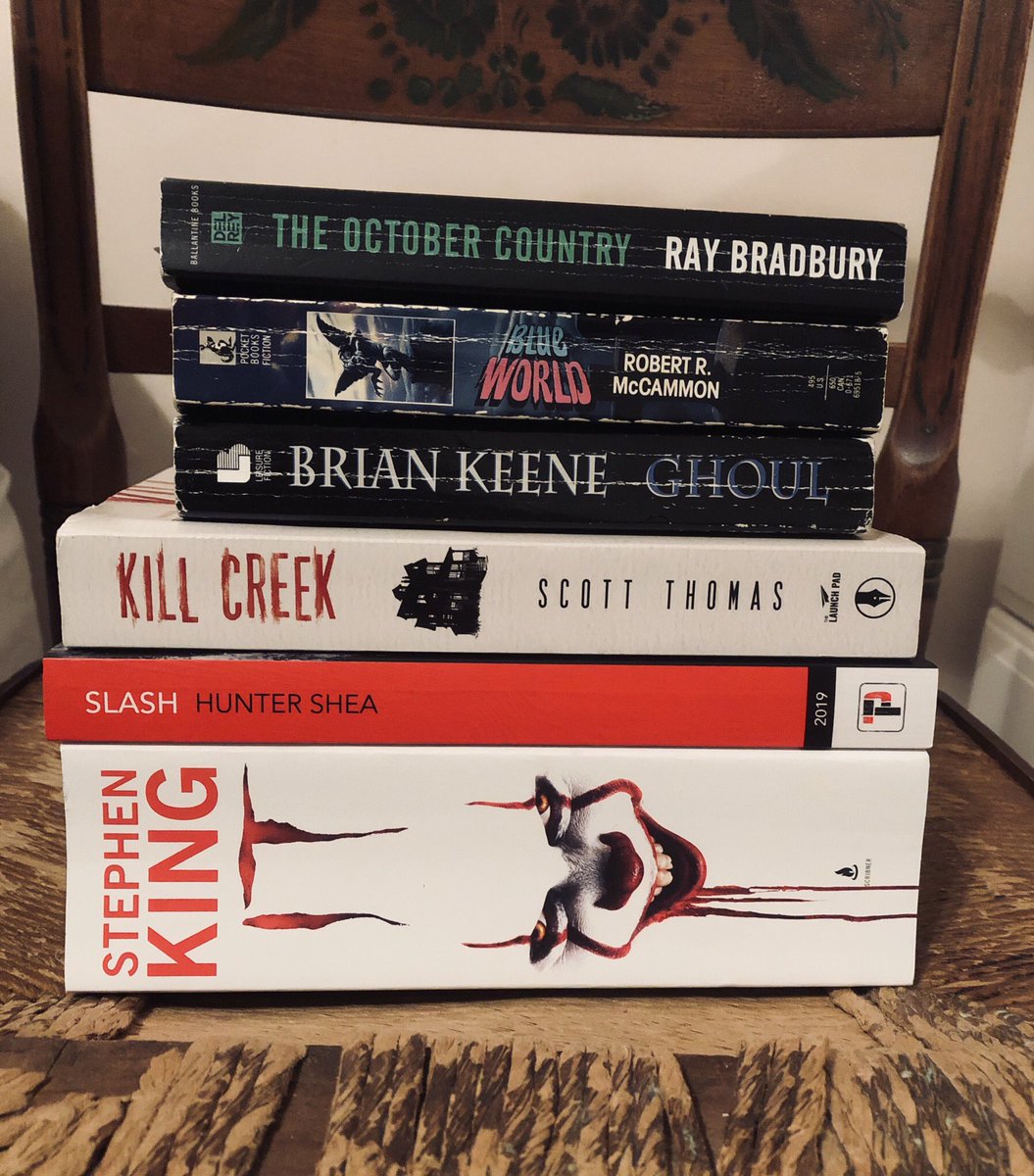 BrennanLaFaro's tweet image. My October #SpookStack.  Some books to finish, some that I’ve been meaning to get to, and some that are on their way to me.