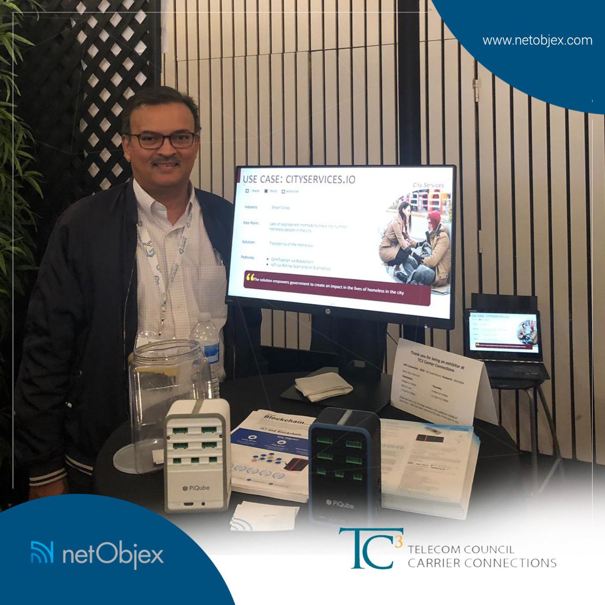 NetObjex's tweet photo. Proud moment for the team!
Team #NetObjex is at @TelecomCouncil's @TC32019 event in Menlo Park,CA. We were selected among Top 15 companies globally for this year’s Innovation Showcase.The selection was done by 50 #global_telecos, serving 3B customers across the world.
#TC3Connect https://t.co/FGXECvEHiZ