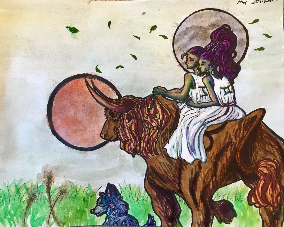 8th grader Lilly Velarde made an incredible zodiac project. Her ideas are unique and her style is very cool.