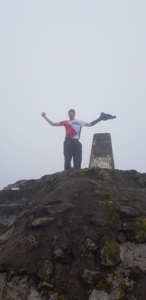 AngejackAngela's tweet photo. Showing off his @bloodwise_uk T-shirt in freezing conditions on top of Ben Nevis 😀 got to be worth a small donation, Kilimanjaro in June ❤️ https://t.co/AcXkIotSgH https://t.co/pKbIxU1aWF