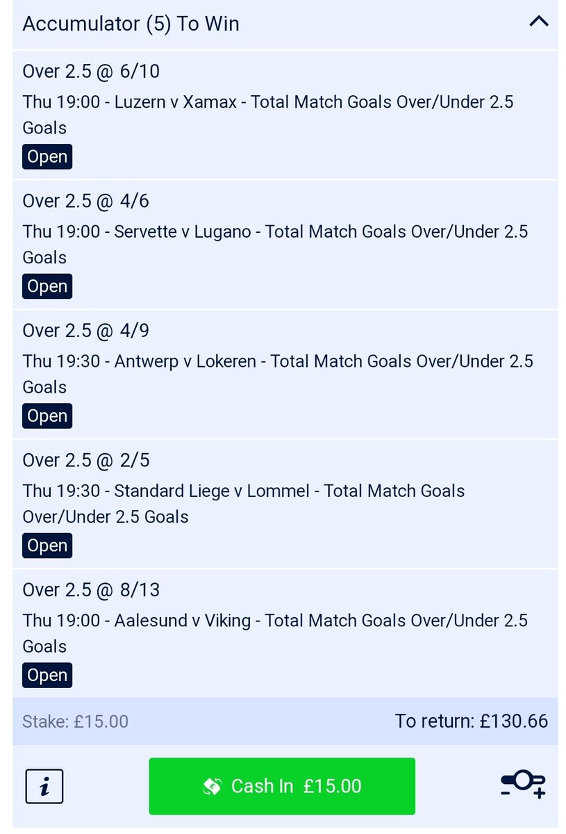 TipsTricksSlips's tweet image. Tip🗣

5 fold 💯

Over 2.5 goals⚽⚽⚽

See below

Like if on💥