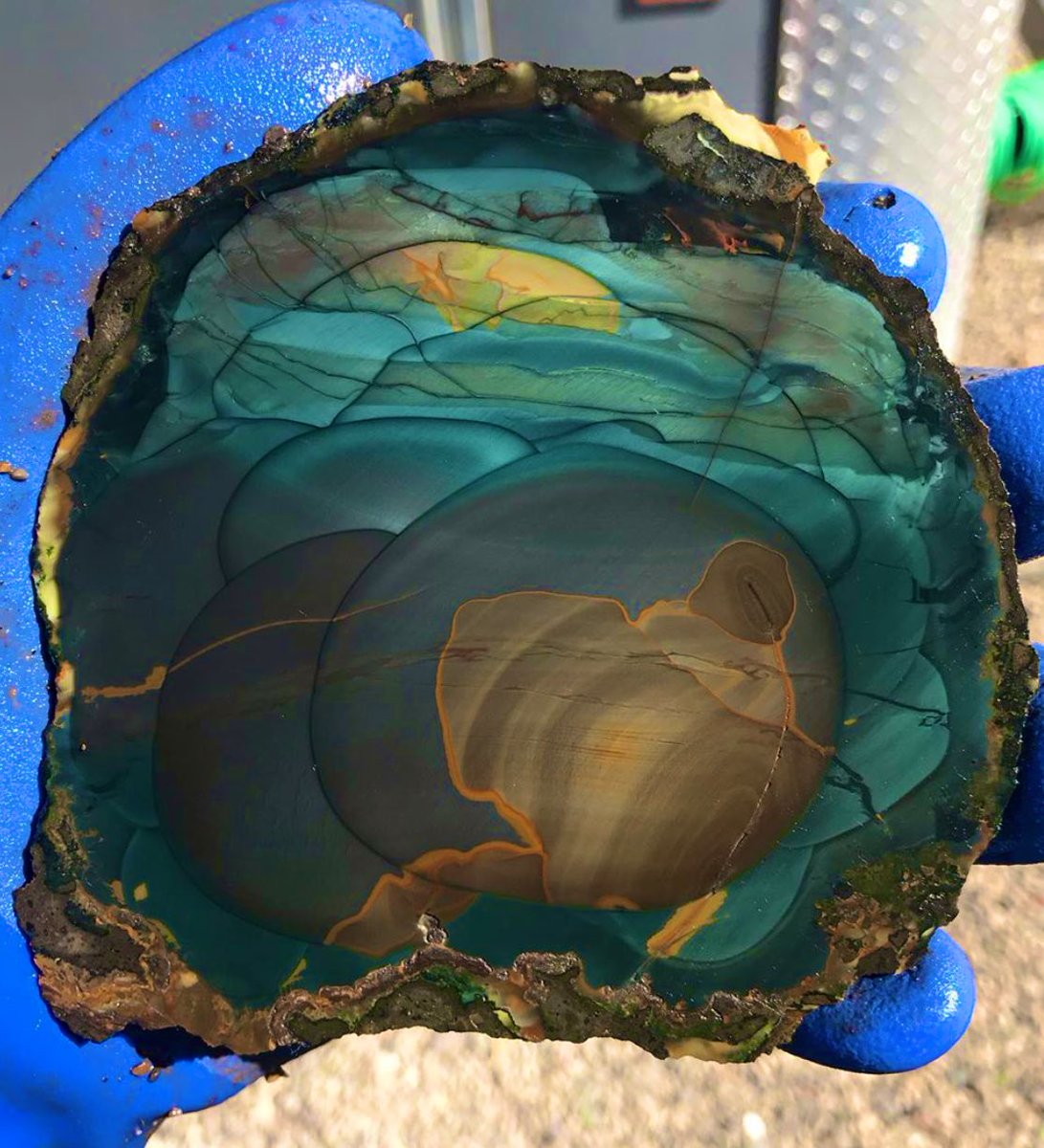 txrockhound's tweet photo. Blue mountain jasper. This chunk is superb. https://t.co/te30brgNBh