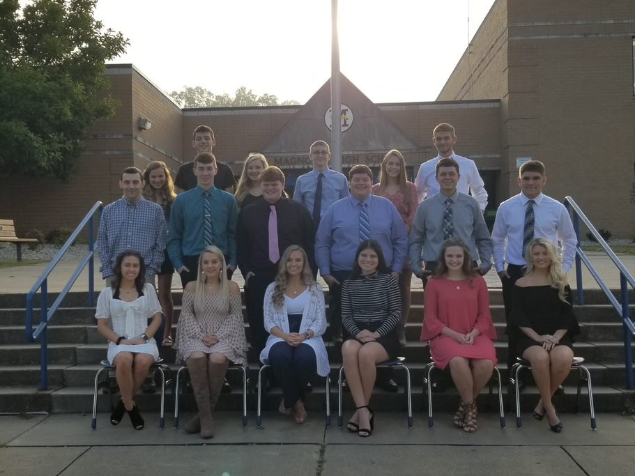 wetzelcs's tweet photo. Magnolia Announces the 2019 Homecoming Court
Senior Queen Candidates: Kayna Anderson, Liza Clegg, Kortni Henderson, Clara Moore, Lara Ann Smith, and Sierra Walker-King Candidates: Gabriel Leichliter, Jake Gamble, Zach Stewart, Levi Spratt, Montgomery Kelly, and James Stillwagoner https://t.co/WKBMLIhZrv