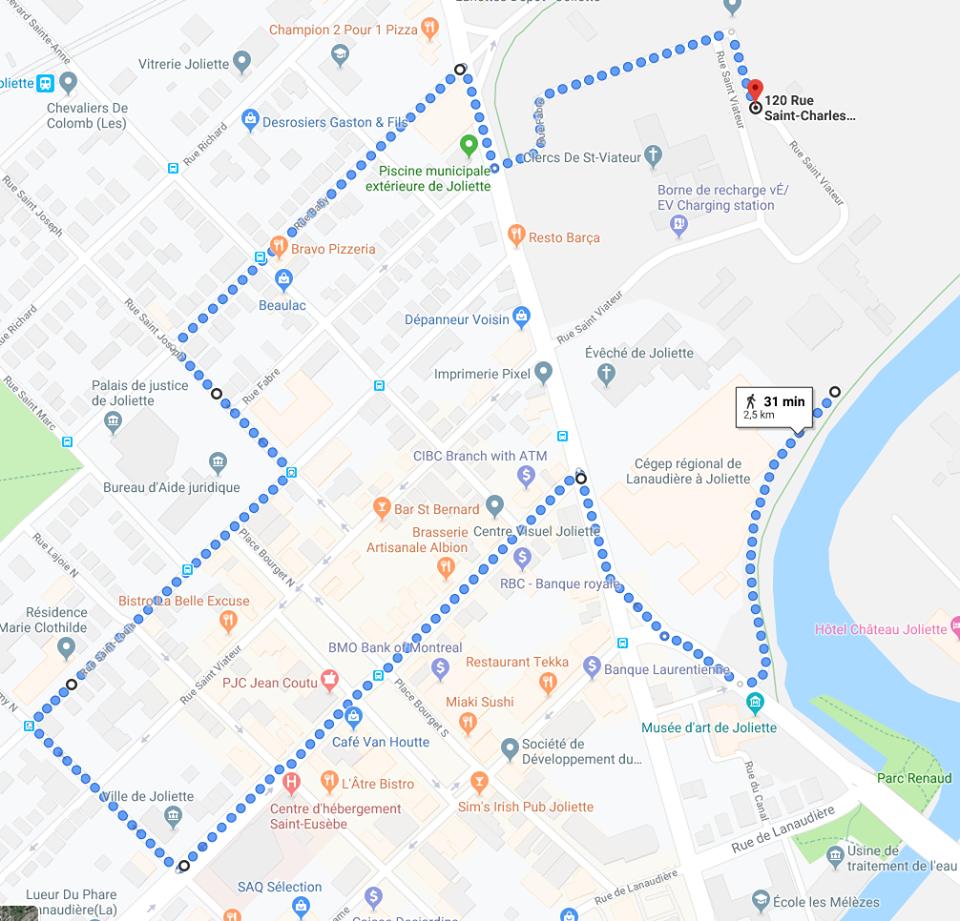 MARCHE POUR LE CLIMAT- 27 SEPTEMBRE ENTRE 12 H 30 et 15 H 30 - Par mesure de sécurité, la Ville de Joliette invite les automobilistes à prévoir leur déplacement en conséquence de la trajectoire annoncée. Les rues empruntées par les marcheurs devront être fermées à la circulation.