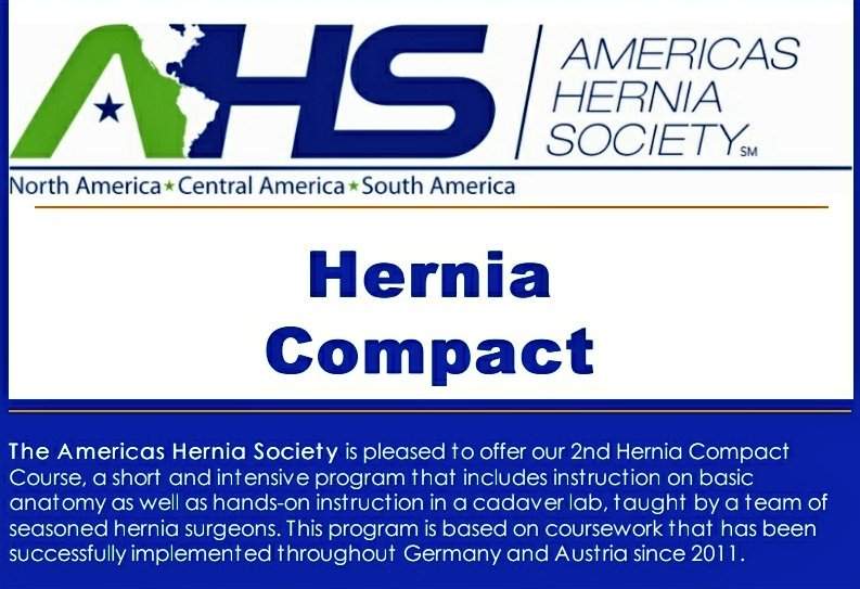 eurohernias's tweet photo. #HerniaCourse '2nd #HerniaCompact Course' @ Minneapolis, USA ๐บ๐ธ November 8-10, 2019.
@AmericasHernia membership mandatory!
#HerniaSurgery #HerniaFriends #SoMe4Surgery https://t.co/mzg9xyoQna