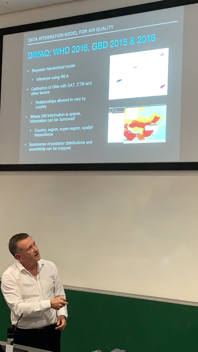 Bayes for air quality maps. If you are having problems with multiscale data (eg in landscapes), these guys are at the solution frontier