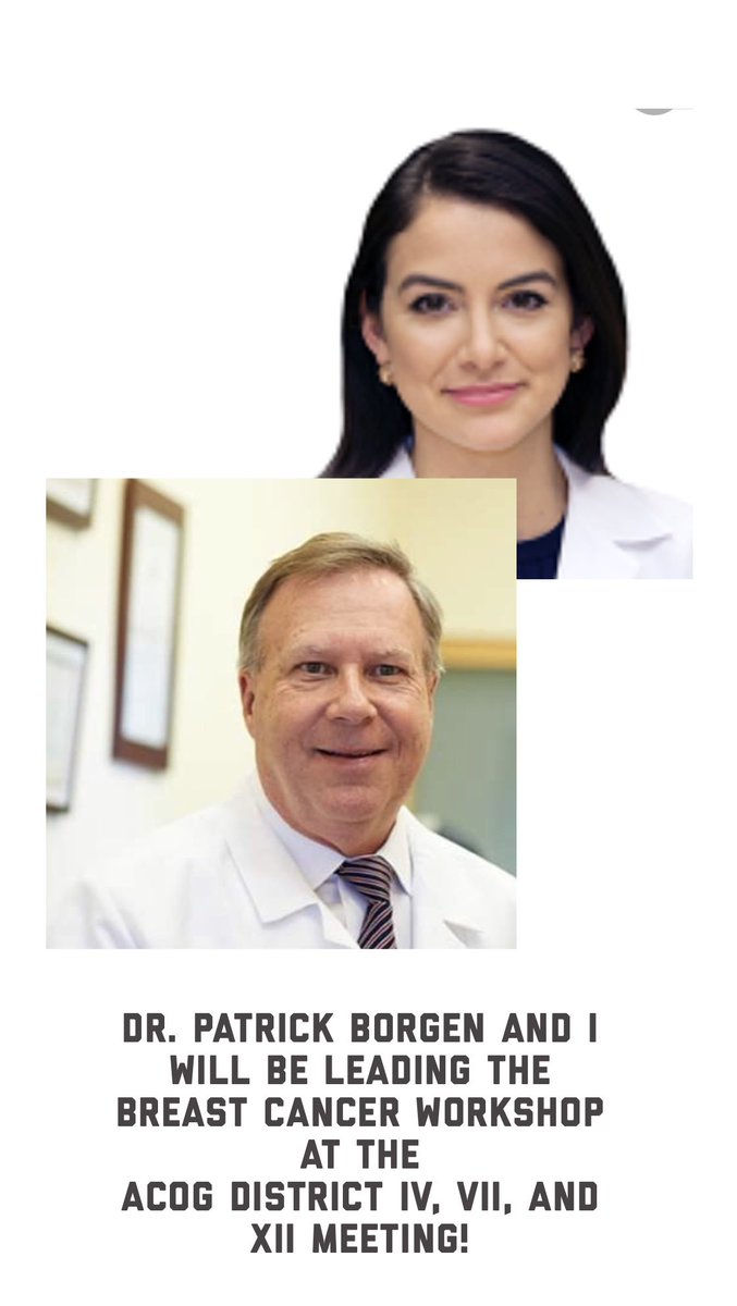 kristinrojasmd's tweet photo. Dr. Patrick Borgen @DrPatrickBorgen and I will be leading the #BreastCancer workshop at the @acog Distric IV, VII, and XI Meeting in New Orleans tomorrow morning 8am-10am if you are in beautiful #neworleans, stop by! https://t.co/6WeSuCHCw4 #maimobreastteam https://t.co/kU0L7TorpE
