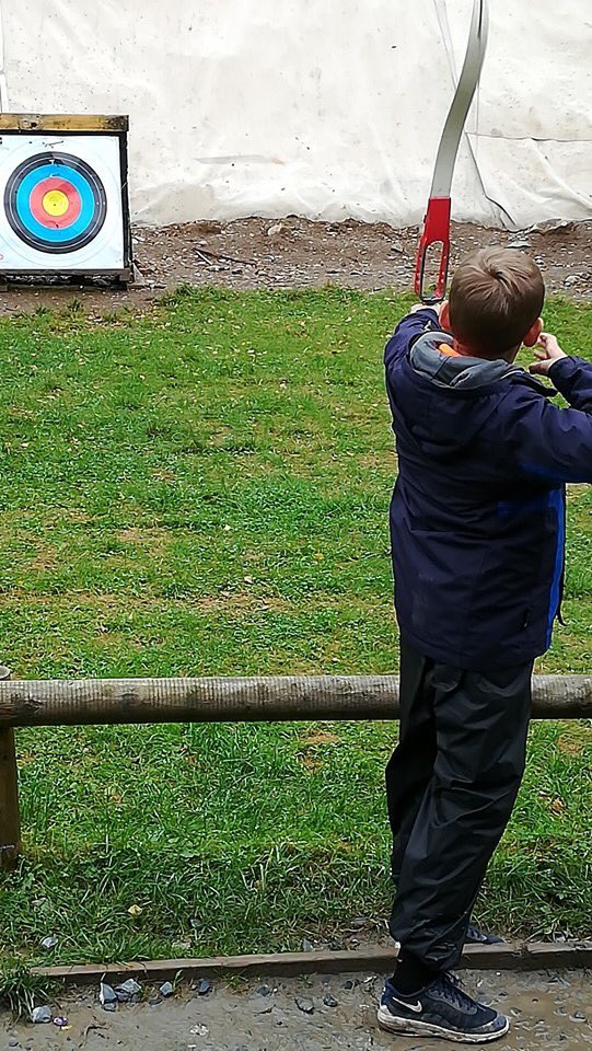 EdensidePS's tweet photo. P7 Dalguise update from Day 3: We've been raft building, vertical challenge climbing, archery, fencing and more. So much fun (if a little wet!) #P7R esidential #EdensideOffer https://t.co/D4JDmQKAWc