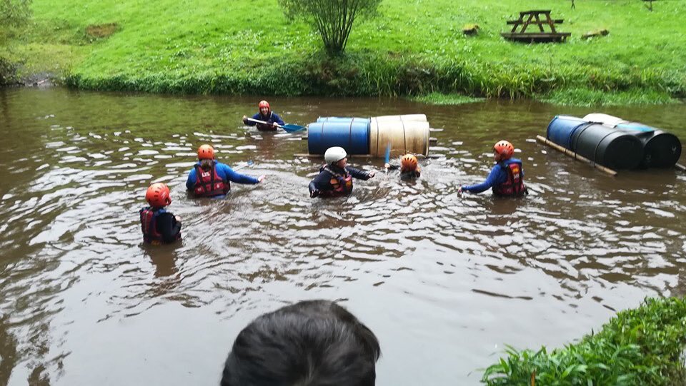 EdensidePS's tweet photo. P7 Dalguise update from Day 3: We've been raft building, vertical challenge climbing, archery, fencing and more. So much fun (if a little wet!) #P7R esidential #EdensideOffer https://t.co/D4JDmQKAWc