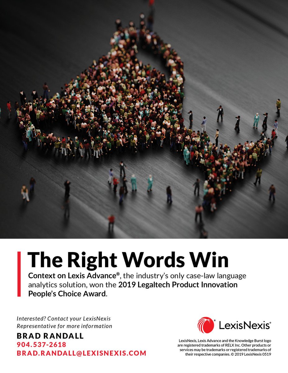 Thank you Brad Randall of LexisNexis for continuing to make TBA's events possible! <a href="/cyberattorney/">John Sawicki</a> <a href="/JamiColeman_Esq/">Jami Coleman</a> @JerryRumph <a href="/gc2esq/">GC Murray</a> <a href="/TheFlaBar/">The Florida Bar</a>
 <a href="/FlaBarYLD/">Florida Bar YLD</a> <a href="/TBAYoungLawyers/">Tallahassee Young Lawyers</a> <a href="/sidbigham/">Sidney C Bigham III</a>
 <a href="/FSUCollegeofLaw/">FSU College of Law</a> <a href="/FSULawCareers/">FSU Law Careers</a> @PhippsReporting
 <a href="/MillesLaw/">Milles Law</a> <a href="/seandesmondlaw/">Sean Desmond</a> <a href="/FSULawDean/">Dean Erin O'Connor</a>