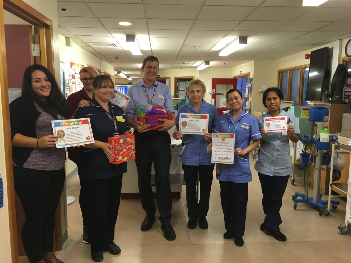 Neil_Cowan_'s tweet photo. @Horsefield_Kate and I had the pleasure of delivering #Thankyou treats to the wonderful staff on our Urology and Colorectal wards today. Thank you Sarah, Andrea and the team on the wards - super stuff :) #TeamRBCH @RBCHOD @RBCH_NHS https://t.co/i4tbObKl9i