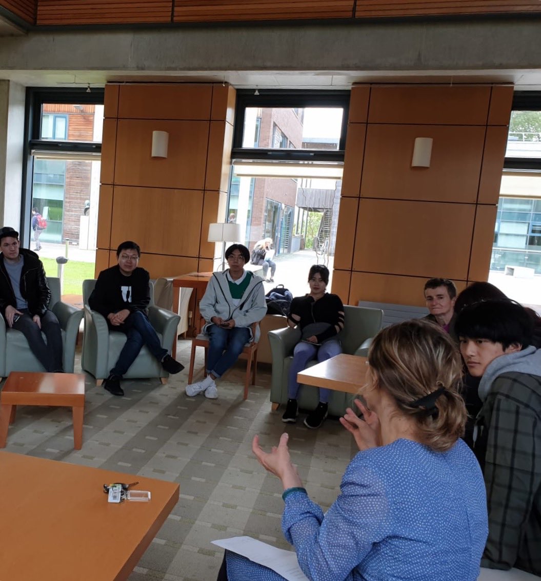 BatardiereMT's tweet photo. Great buzz on @UL campus today. The #multilingual #literature reading event was special, 'far from the madding crowd' #languagesUL @mlal_ul @AonadnaG  @LC_UoLimerick @InternationalUL @ULIntSociety #EDL2019 #coeEDL https://t.co/C0tyWyOHDe