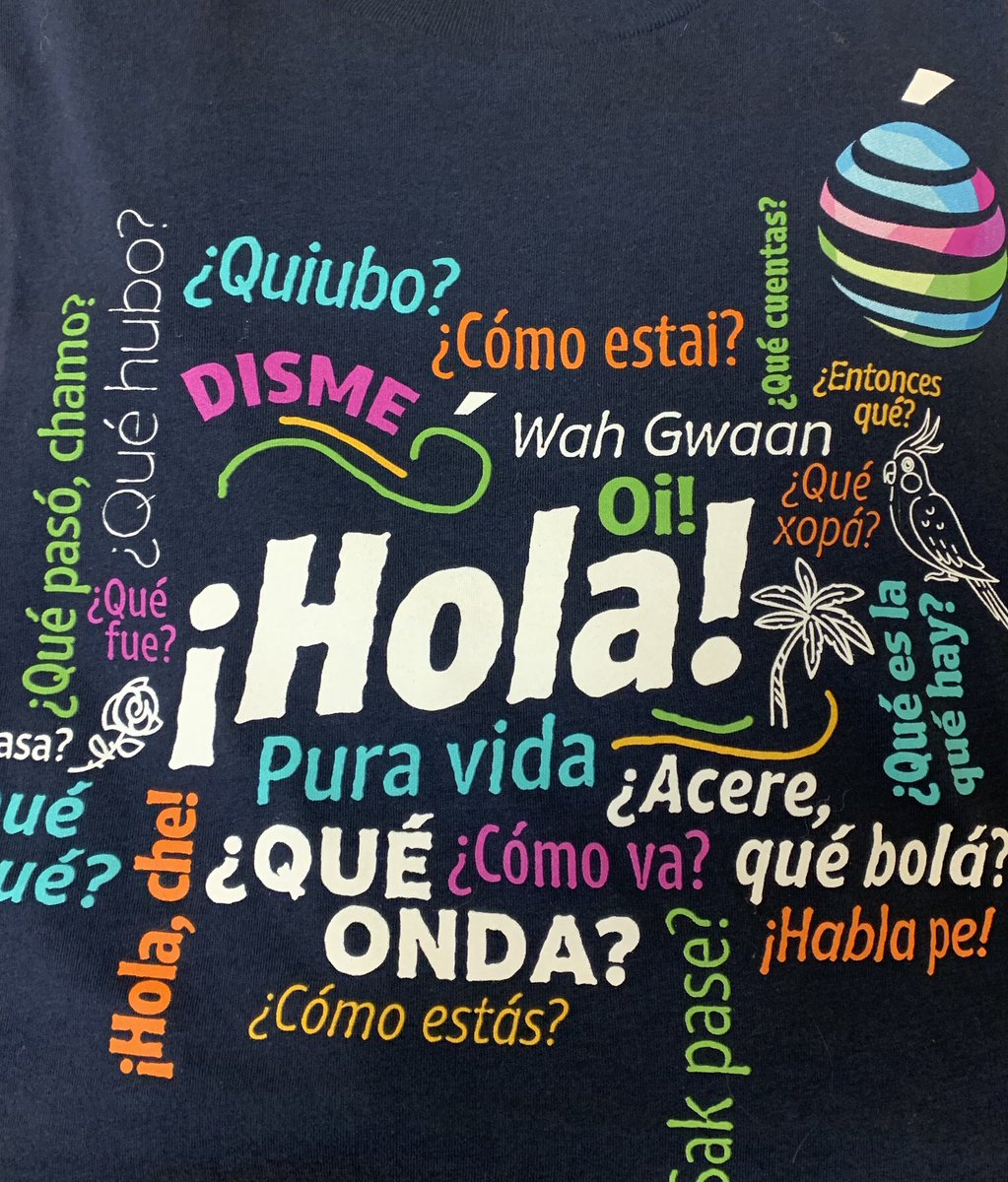 conniedmason's tweet photo. Celebrating National Hispanic Month by wearing the new t-shirt I purchased at the #ATTEGC19! #ATiYATi #Hacemos #LifeAtATT #OHPA #TeamLEAD https://t.co/G3AwaY3tJI