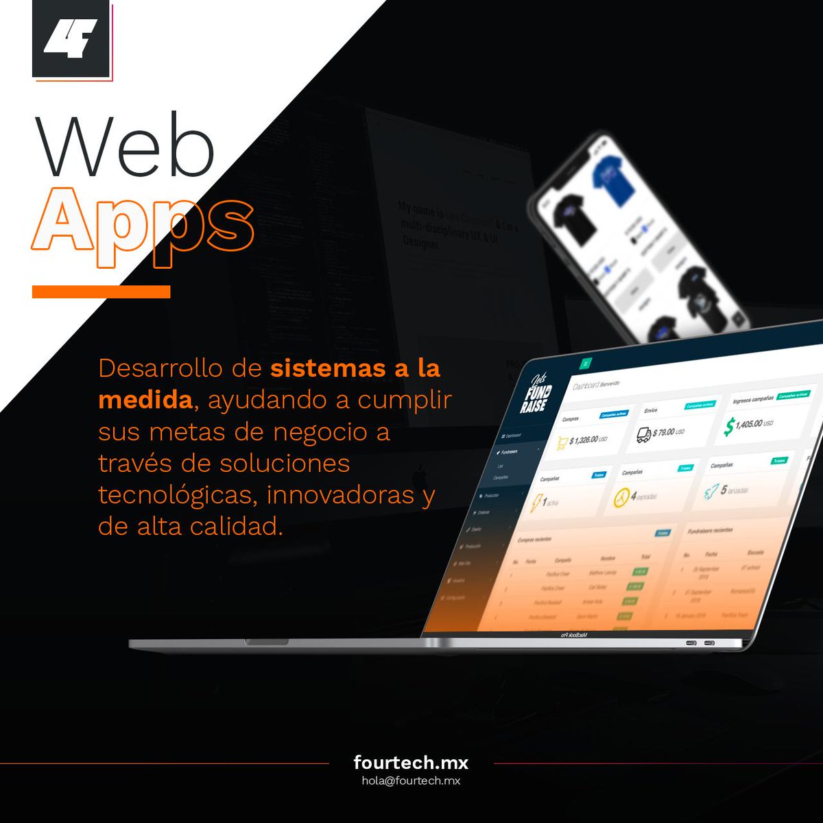 fourtechstudio's tweet photo. Desarrollamos sistemas a la medida, ayudándote a incrementar el control sobre los procesos de tu empresa.
Contáctanos:
💻 https://t.co/Y02VDl4XjX
✉️ hola@fourtech.mx
#fourtechStudio #webApps #branding #webdevelopers https://t.co/p4oHVNWIhH