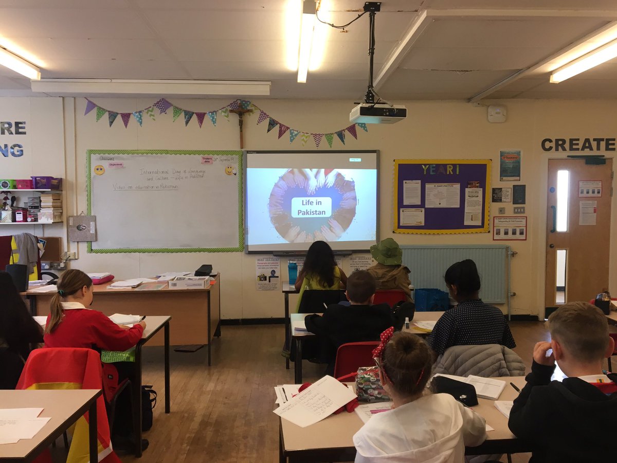 The English Department thoroughly enjoyed taking part in <a href="/stjosephscomp/">St. Joseph's Catholic School</a>’s International Day of Language and Culture today and teaching our pupils about education in Pakistan!