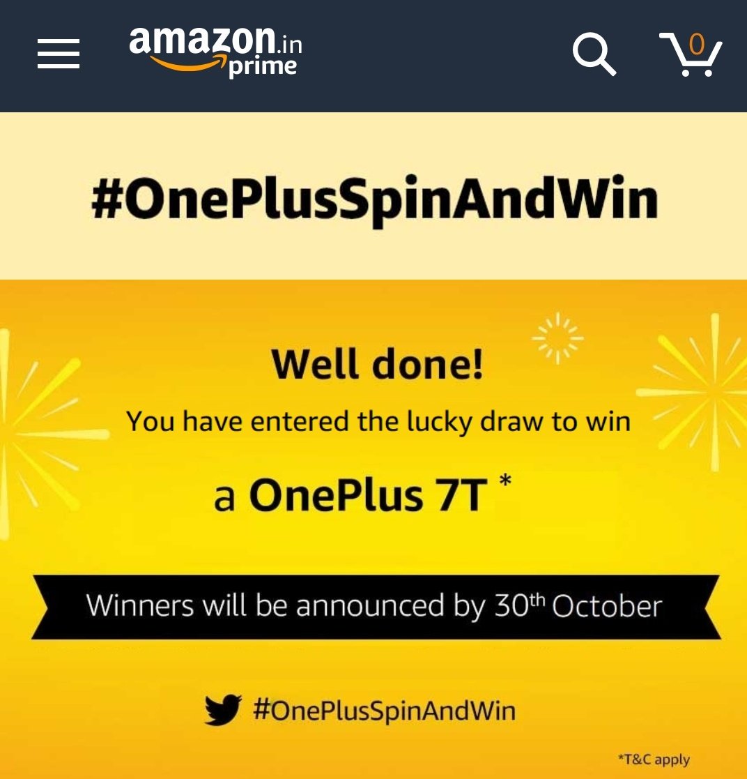 prritpatil's tweet photo. #oneplusspinandwin https://t.co/AvrDnXh657