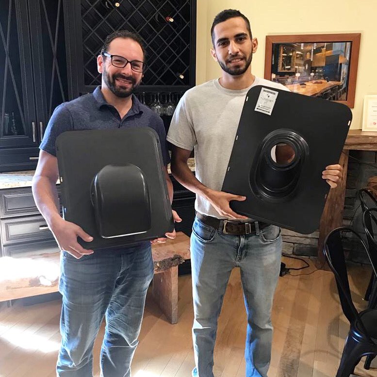 LifetimeTool's tweet photo. Big thank you to the Precision Restorations team for taking the time out of their busy day to learn about Lifetime Tool products! We appreciate your time! #LifetimeTool #Lifetimewarranty #warranty #UltimatePipeFlashing #BathDryerVent  #Roof #roofs #roofer #roofing #rooftop https://t.co/pdR910WiPM