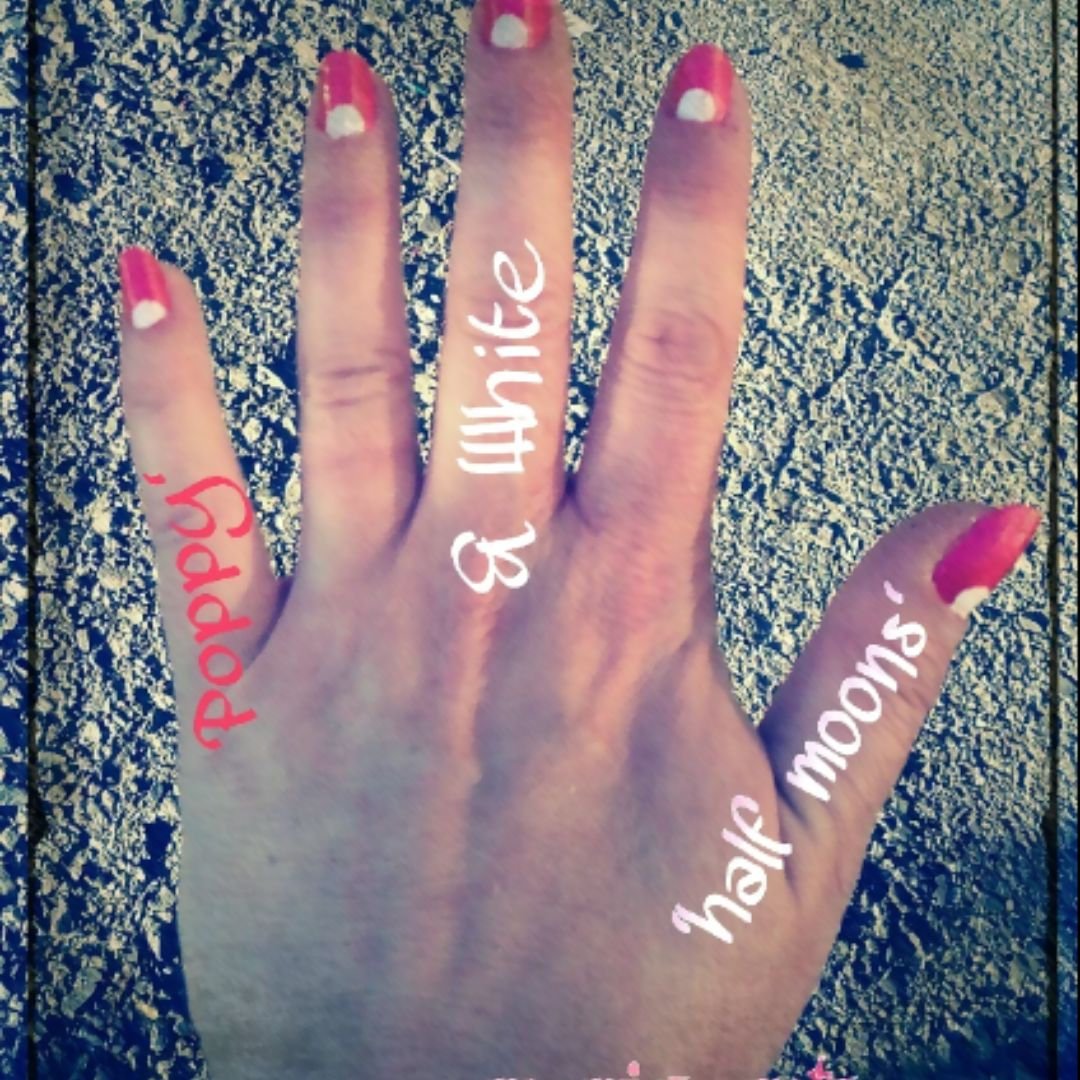My nails did #nailart #orangeandwhite #pretty #diymani #Influenster  #NailArt