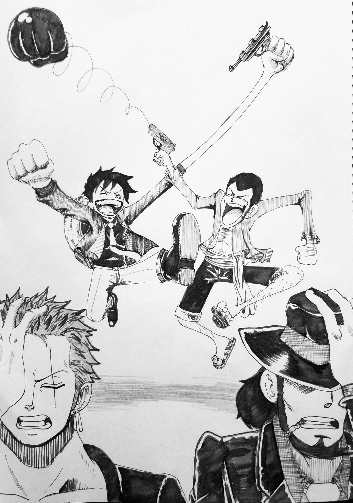 P Trash wモンキーによる wゴムゴムのピストル ルパン三世 ルフィ イラスト ゴムゴムのピストル T Co Go7idfzknp Twitter P Trash wモンキーによる wゴムゴムのピストル ルパン三世 ルフィ イラスト ゴムゴムのピストル T Co Go7idfzknp Twitter