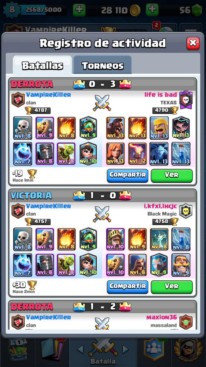 D0ctorDave's tweet photo. Como siempre os lucís con vuestro Match Making @supercell @ClashRoyaleES @ClashRoyale Es vergonzoso https://t.co/y8cgP94gaI