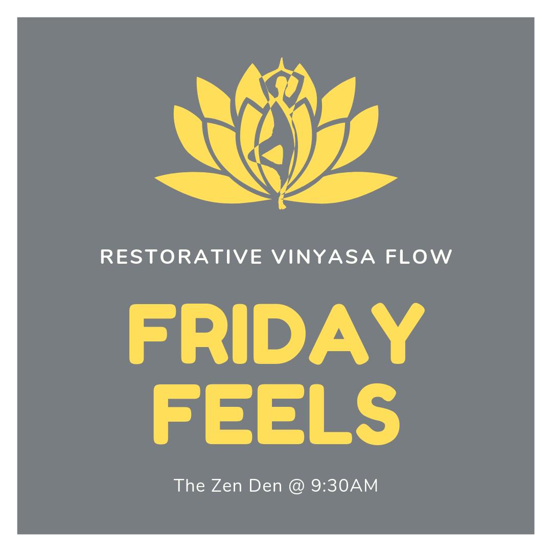 zen_mafia's tweet photo. Hello, #weekend! Get your #goodvibes on with Friday Feels at 9:30AM. Last one in the old studio before the move! #ZenMafia https://t.co/goHyB4KfIq