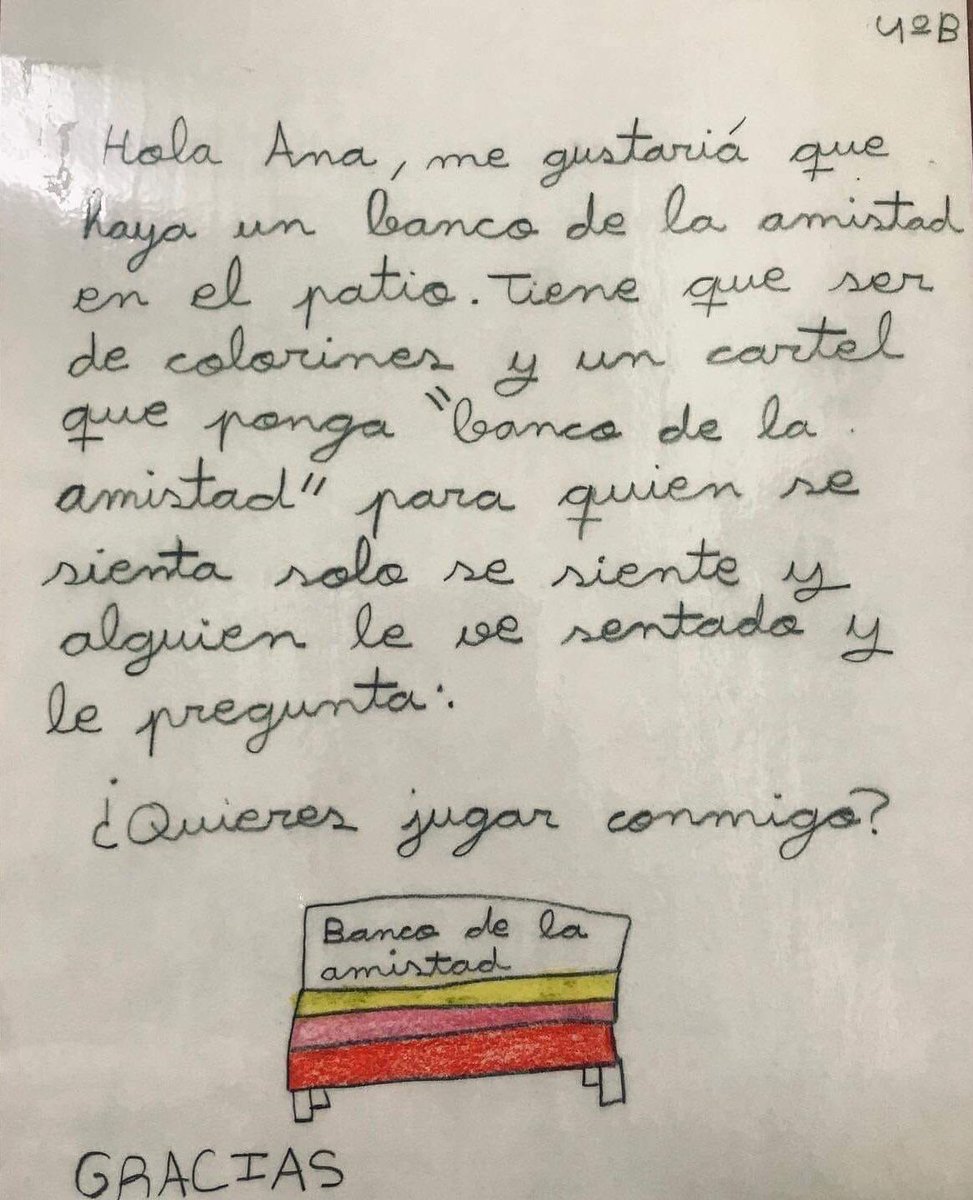 RaquelEcenarro's tweet image. Se lo encontró una profesora en el buzón de sugerencias del colegio y es para enmarcar.