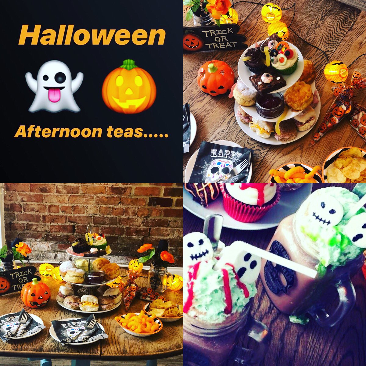 🎃👻 Halloween Afternoon Tea 👻🎃

Something spooky is coming to Songbird! Our popular Halloween afternoon teas are back and better than ever! 

Head over to our Facebook or Instagram pages for more info 👍

#halloween2019 #halloween #afternoontea #middlesbrough