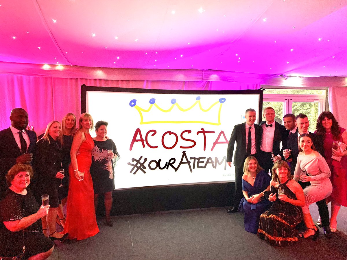AcostaEurope's tweet photo. #OurATeam are ready for the @FMBEAwards. Fingers crossed for @ReachContact @ShopSmartAgency @flexforceteam &amp; @be_disrupted who are up for an amazing 11 awards tonight. https://t.co/V39bUZNHeH