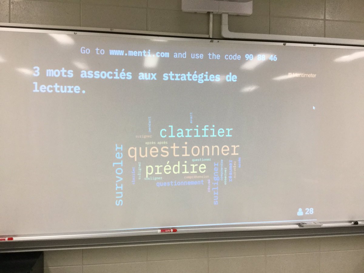 genvez's tweet photo. Belle révision des stratégies de lecture en classe aujourd’hui! 
#PANcsdn #csdntic https://t.co/2CmjpMe408